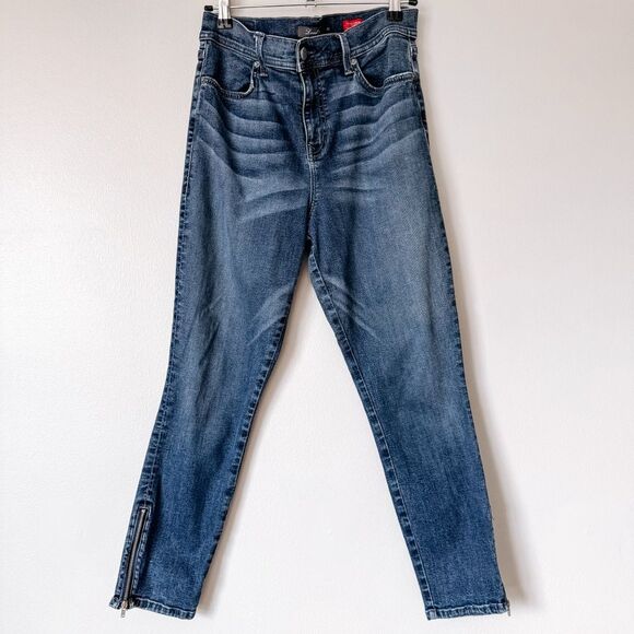 Level 99 Tanya Highest Rise Crop Medium Wash Jean Size 31 - Picture 2 of 10